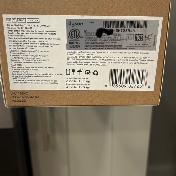 Dyson Airstrait Straightener – Brand New Sealed – Authentic - Picture 2 of 6